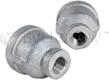 Load image into Gallery viewer, Supply Giant GMRC0140-5 Galvanized Reducing Coupling Malleable Iron Threaded Pipe Fitting Connector, Connects to 1/4 x 1/8 Inch (Pack of 5)