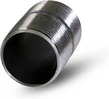 Load image into Gallery viewer, Supply Giant OQCM1500 Close Black Steel Nipple Pipe Fitting with 1-1/2" Nominal Size Diameter