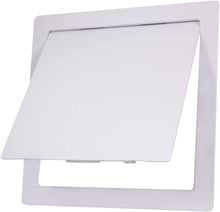 Load image into Gallery viewer, Supply Giant Plastic Panel for Drywall Ceiling Reinforced Plumbing Wall Access Door Removable Hinged White