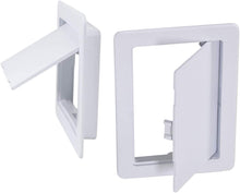 Load image into Gallery viewer, Supply Giant Plastic Panel for Drywall Ceiling Reinforced Plumbing Wall Access Door Removable Hinged White