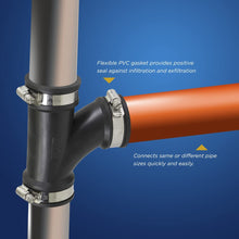 Load image into Gallery viewer, Everflow Flexible Tee Coupling with Stainless Steel Clamps