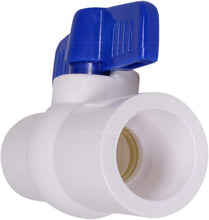 Load image into Gallery viewer, Midline Valve PVC Ball Valve Blue T-Handle for Potable Water 1/2 in