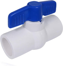 Load image into Gallery viewer, Midline Valve PVC Ball Valve Blue T-Handle for Potable Water 1/2 in