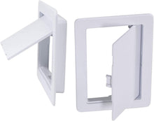 Load image into Gallery viewer, Supply Giant Plastic Panel for Drywall Ceiling Reinforced Plumbing Wall Access Door Removable Hinged White