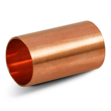 Load image into Gallery viewer, Supply Giant DDDQ0300 3" Nominal Pipe Diameter Straight Copper Coupling With Sweat Sockets And With Dimple Tube Stop