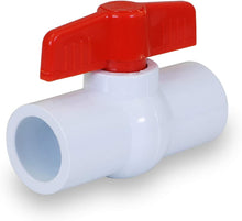Load image into Gallery viewer, Midline Valve PVC Ball Valve Red T-Handle Water Shut-Off