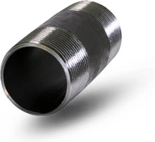 Load image into Gallery viewer, &quot;Supply Giant OQCM1560 6&quot;&quot; Long Black Steel Nipple Pipe Fitting with 1-1/2&quot;&quot; Nominal Size Diameter&quot;, 1.5 x 6 inch
