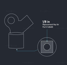 Load image into Gallery viewer, Midline Valve 6I623 Key for Coin Air Valve Radiator Steam Vent; 1/8 in. Chrome Plated Steel