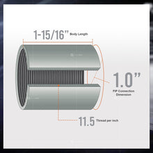 Load image into Gallery viewer, Supply Giant NHTD0300 1" Straight Merchant Steel Coupling With Galvanized Coating"
