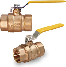 Load image into Gallery viewer, Midline Valve 822T223-NL Premium Full Port Ball Valve Brass, 1 in. FIP