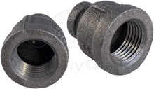 Load image into Gallery viewer, Everflow Black Malleable Iron Reducing Coupling