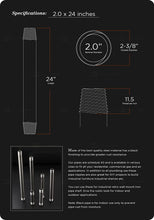 Load image into Gallery viewer, Everflow PCBL2018-5 Steel Pipe, 2" x 18", Black