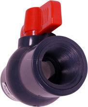 Load image into Gallery viewer, Midline Valve PVC Ball Valve with Pink T-Handle for Potable Water Use