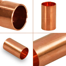 Load image into Gallery viewer, Supply Giant DDDQ0300 3" Nominal Pipe Diameter Straight Copper Coupling With Sweat Sockets And With Dimple Tube Stop