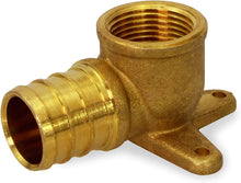 Load image into Gallery viewer, Supply Giant QYEM0034-5 PEX Barb X FIP 90 Degree Drop Ear Elbow Pipe Fitting X 3/4" Brass (Pack of 5), 3/4x3/4