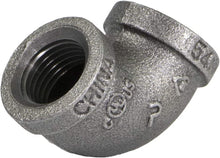 Load image into Gallery viewer, Everflow Supplies 90 Degree Malleable Iron Elbow Fitting for High Pressures with Female Thread Connects