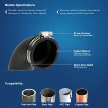 Load image into Gallery viewer, Everflow Flexible Elbow Coupling with Stainless Steel Clamps