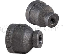 Load image into Gallery viewer, Everflow Black Malleable Iron Reducing Coupling