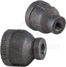 Load image into Gallery viewer, Everflow Black Malleable Iron Reducing Coupling