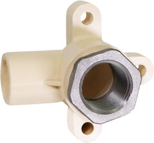 Load image into Gallery viewer, Supply Giant TTDQE034 Female x CPVC Drop Ear Elbow Transition Pipe Fitting; Durable Over Molded One-Piece Design; 1/2 in.; Lead Free Plastic , White