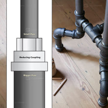 Load image into Gallery viewer, Supply Giant CTD4223H 2" x 1-1/4" Black Pipe Fitting Hex Reducing Coupling Cast Iron for Industrial Piping or DIY Projects