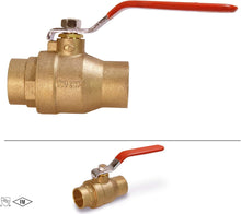 Load image into Gallery viewer, Midline Valve Premium Brass Gas Ball Valve