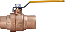 Load image into Gallery viewer, MIDLINE VALVE 822C234 Lead Free Full Port Forged Brass Ball Valve with Solder Cups, 1/2''