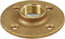 Load image into Gallery viewer, Supply Giant CSGG0012 1/2 in. Female NPT Threaded Brass Floor Flange with Holes 125 Lead Free, Durable, Construction, Higher Corrosion Resistance, Economical & Easy to Install, 24