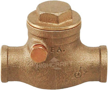 Load image into Gallery viewer, Midline Valve 432D434 Swing Check Valve, Backflow Prevention, Lead Free 2-1/2 in. Sweat Connections, Cast Brass