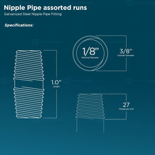 Load image into Gallery viewer, SUPPLY GIANT OQHM1860-10 NPGL1860-10 Steel Nipple Pipe