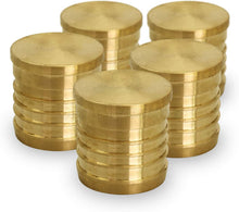 Load image into Gallery viewer, Supply Giant FQQM0038-5 PEX Barb Plug End Cap Pipe Fitting, 3/8", Brass