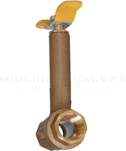 Load image into Gallery viewer, Midline Valve Premium Brass Ball Valve, Long Bonnet with T-Handle