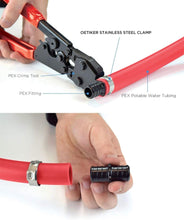 Load image into Gallery viewer, Supply Giant PUDS0038-10 Oetiker Style Pinch PEX Cinch Clamps, 3/8 INCH, Stainless Steel