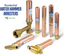 Load image into Gallery viewer, SUPPLY GIANT IBXN0056 Hose Bib Hammer Arrestor, 3/4", Copper