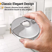 Load image into Gallery viewer, Supply Giant F-25370-25 5/8 inch Sure Grip Flange Escutcheon Plate for Copper Tubing, Shallow, Chrome (Pack of 25)