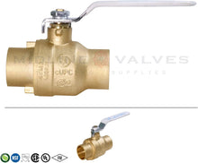 Load image into Gallery viewer, Midilne Valve Premium Full Port Ball Valve Brass