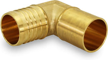 Load image into Gallery viewer, Supply Giant QNTM3434-5 Male Sweat X Pex Barb 90 Degree Elbow Pipe Fitting x 3/4" Brass (pack of 5), 3/4 x 3/4
