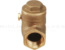 Load image into Gallery viewer, Midline Valve Swing Check Valve, Backflow Prevention, Lead Free 1/2 in. FIP Connections
