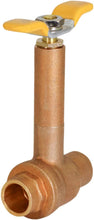 Load image into Gallery viewer, Midline Valve Premium Brass Ball Valve, Long Bonnet with T-Handle