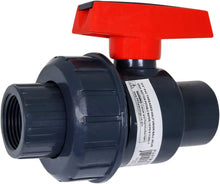 Load image into Gallery viewer, Midline Valve Heavy Duty PVC Single Union Ball Valve Pink Handle