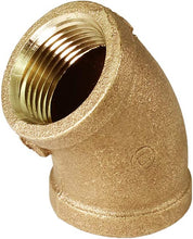 Load image into Gallery viewer, Supply Giant CSGM0100 1 45-Degree Elbow with Female National Taper Threads, Lead Free Brass Pipe Fitting, Durable, Higher Corrosion Resistance, Economical & Easy to Install, 7
