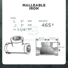 Load image into Gallery viewer, Everflow Supplies Bull Head Galvanized Malleable