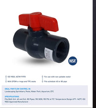 Load image into Gallery viewer, Midline Valve PVC Ball Valve with Pink T-Handle for Potable Water Use