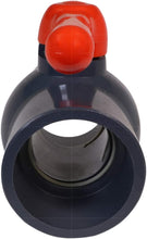 Load image into Gallery viewer, Midline Valve PVC Ball Valve with Pink T-Handle for Potable Water Use