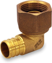 Load image into Gallery viewer, Supply Giant QGTM3434-OM 3/4'' Swivel Elbow x FIP, Lead Free DZR Brass Construction, Barb, Compatible w/PEX Pipe, Low-Cost Plumbing Connection System & Durability, 31