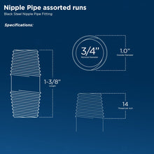 Load image into Gallery viewer, Everflow Supplies Steel Nipple Pipe Fitting