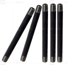 Load image into Gallery viewer, Supply Giant OQCM1512 12" Long Black Steel Nipple Pipe Fitting with 1-1/2" Nominal Size Diameter