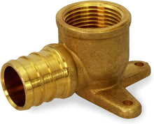 Load image into Gallery viewer, Supply Giant QYEM0012-OM 1/2'' Drop Ear Elbows PEX x FIP, Lead Free DZR Brass Construction, 37