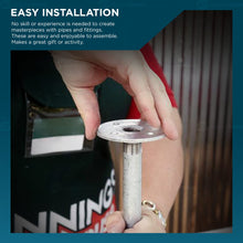 Load image into Gallery viewer, Everflow NPGL11100-10, Pre Cut Industrial Steel Closed Nipple Pipe, Connectors, Used To Build DIY Furniture, Threaded Pipes and Fittings