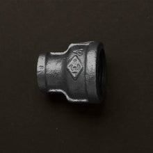 Load image into Gallery viewer, Everflow Black Malleable Iron Reducing Coupling